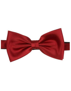 Dark Red Solid Bow Tie...