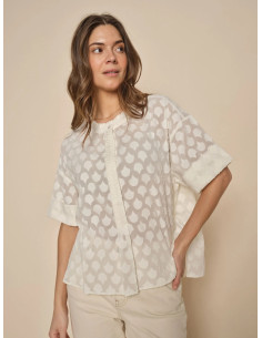 MM Toba Jacquard Voile Blouse