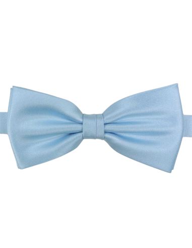 Sky Blue Solid Bow Tie Polyester