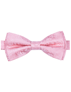 Pink Pattern Silk Bow Tie