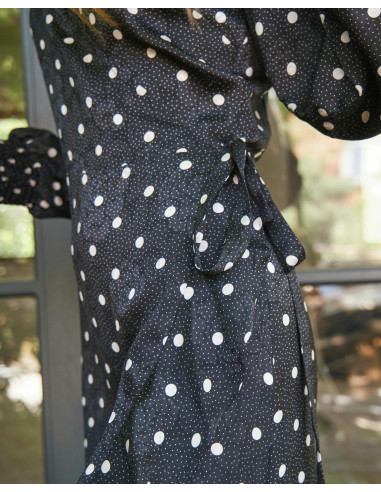 NEO NOIR-EVA RETRO DOT DRESS