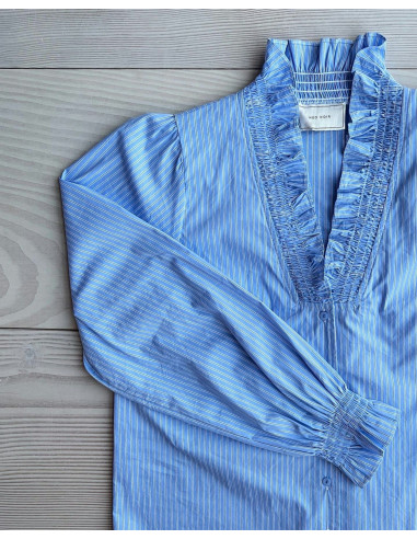 NEO NOIR BRIELL STRIPE SHIRT