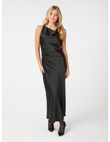 NEO NOIR-RIMA HEAVY SATEEN DRESS NEO NOIR-RIMA HEAVY SATEEN DRESS