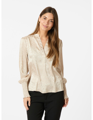 NEO NOIR-LANDA LEO JACQUARD BLOUSE NEO NOIR-LANDA LEO JACQUARD BLOUSE