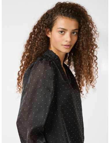 NEO NOIR - AMARA BEDAZZLED BLOUSE NEO NOIR - AMARA BEDAZZLED BLOUSE