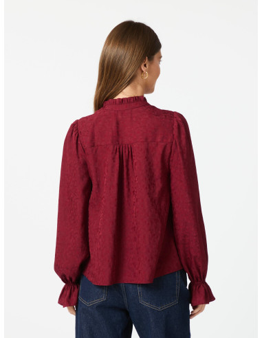 NEO NOIR-AMARA JACQUARD DOT BLOUSE NEO NOIR-AMARA JACQUARD DOT BLOUSE