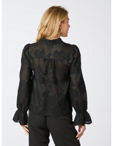 NEO NOIR-AMARA BIG EMBROIDERY BLOUSE NEO NOIR-AMARA BIG EMBROIDERY BLOUSE