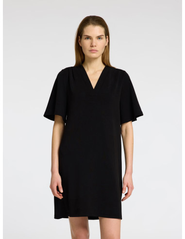 SELECTED - TENNY V-NECK SHORT DRESS SELECTED - TENNY V-NECK SHORT DRESS