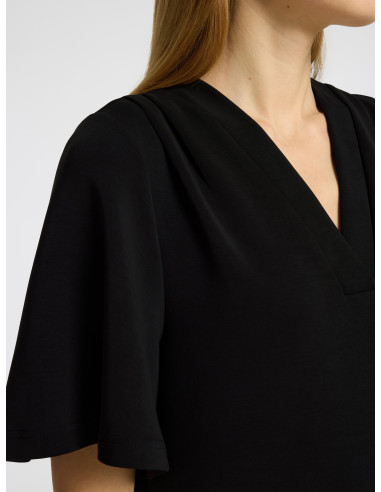 SELECTED - TENNY V-NECK SHORT DRESS SELECTED - TENNY V-NECK SHORT DRESS