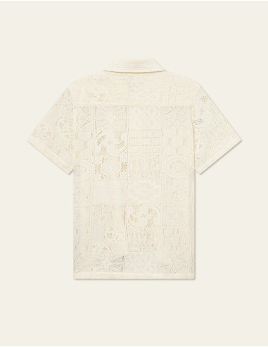LES DEUX - HECTOR LACE SS SHIRT LES DEUX - HECTOR LACE SS SHIRT