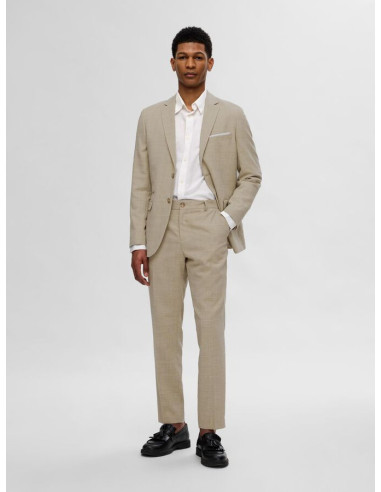 SELECTED - SLIM-OASIS LINEN TRS B