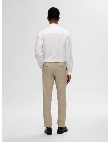 SELECTED - SLIM-OASIS LINEN TRS B
