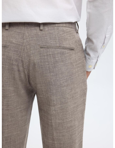 SELECTED - SLIM OASIS LINEN TRS B SELECTED - SLIM OASIS LINEN TRS B