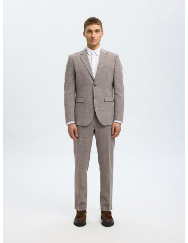 SELECTED - SLIM OASIS LINEN TRS B SELECTED - SLIM OASIS LINEN TRS B