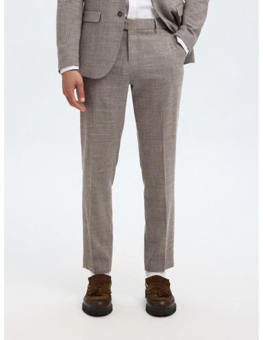 SELECTED - SLIM OASIS LINEN TRS B SELECTED - SLIM OASIS LINEN TRS B