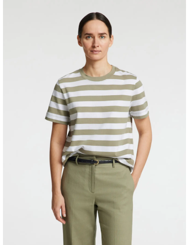 SELECTED - ESSENTIAL SS STRIPED BOXY TEE SELECTED - ESSENTIAL SS STRIPED BOXY TEE