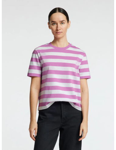 SELECTED - ESSENTIAL SS STRIPED BOXY TEE SELECTED - ESSENTIAL SS STRIPED BOXY TEE