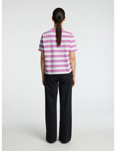 SELECTED - ESSENTIAL SS STRIPED BOXY TEE SELECTED - ESSENTIAL SS STRIPED BOXY TEE