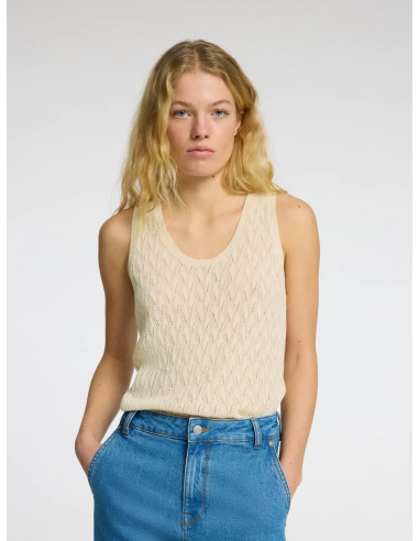 SELECTED - AGNY SL KNIT TOP U-NECK SELECTED - AGNY SL KNIT TOP U-NECK