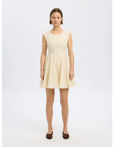 SELECTED - MADDIE SHORT CAP SLEEVE DRESS