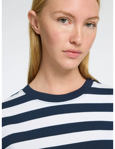 SELECTED - ESSENTIAL SS STRIPED BOXY TEE SELECTED - ESSENTIAL SS STRIPED BOXY TEE