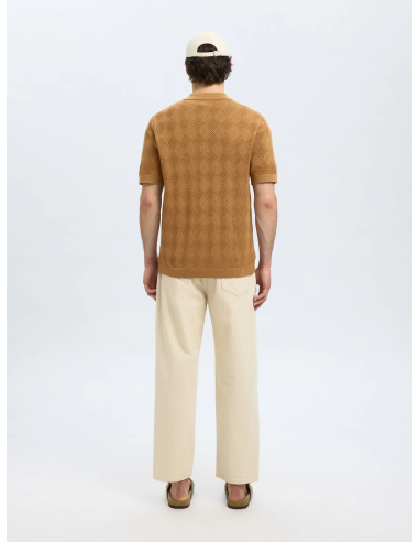 SELECTED - ARCO SS KNIT STRUCTURE POLO SELECTED - ARCO SS KNIT STRUCTURE POLO