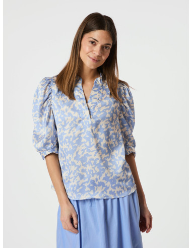 NEO NOIR - ROELLA GRAPHIC FADE BLOUSE NEO NOIR - ROELLA GRAPHIC FADE BLOUSE