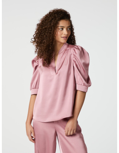 NEO NOIR - ROELLA HEAVY SATEEN BLOUSE NEO NOIR - ROELLA HEAVY SATEEN BLOUSE