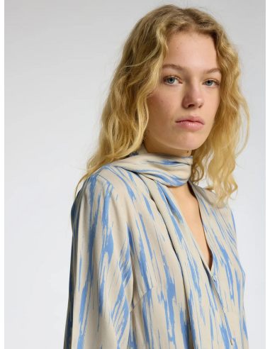 SELECTED - BAELA 3/4 AOP ANKLE DRESS SELECTED - BAELA 3/4 AOP ANKLE DRESS