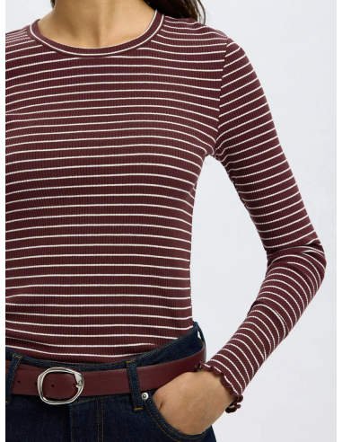 SELECTED - ANNA LS CREW NECK TEE