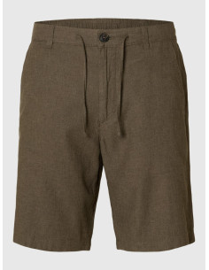 SELECTED - BRODY LINEN SHORTS
