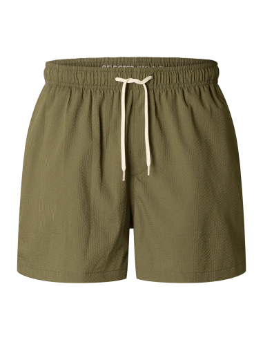SELECTED - COOPER SEERSUCKER SWIMSHORTS SELECTED - COOPER SEERSUCKER SWIMSHORTS