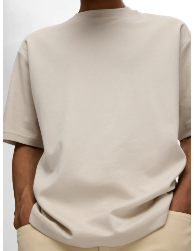 SELECTED - LOOSEOSCAR SS O-NECK TEE SELECTED - LOOSEOSCAR SS O-NECK TEE