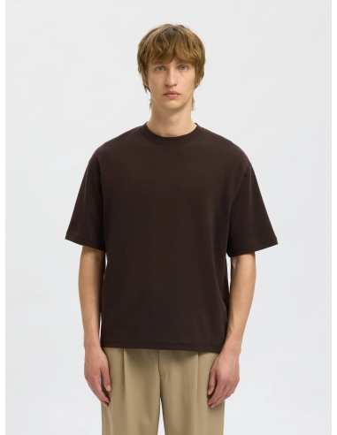 SELECTED - LOOSEOSCAR SS O-NECK TEE SELECTED - LOOSEOSCAR SS O-NECK TEE