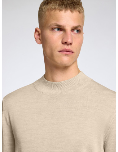 SELECTED - TRAY LS KNIT MERINO MOCK NECK SELECTED - TRAY LS KNIT MERINO MOCK NECK