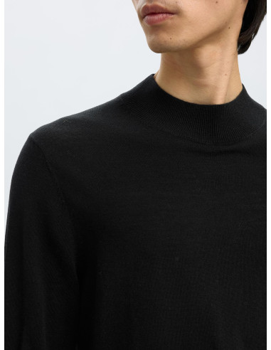 SELECTED - TRAY LS KNIT MERINO MOCK NECK SELECTED - TRAY LS KNIT MERINO MOCK NECK