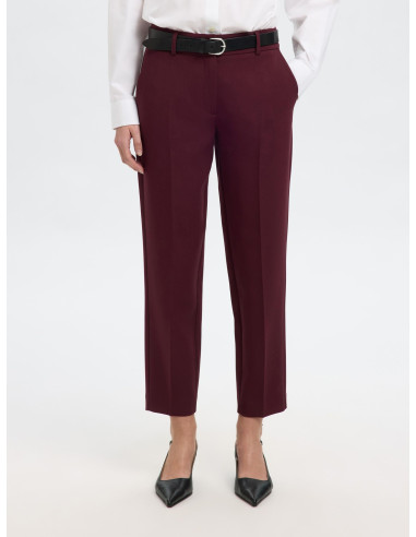 SELECTED - RITA-RIA MW CROP PANT MEL SELECTED - RITA-RIA MW CROP PANT MEL