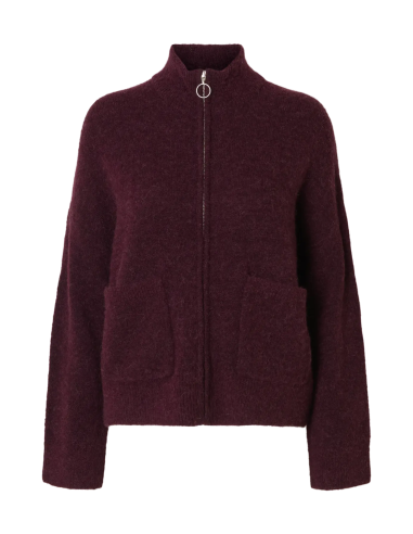 SELECTED - SIA RAS KNIT ZIPPER CARDIGAN SELECTED - SIA RAS KNIT ZIPPER CARDIGAN