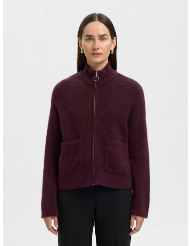 SELECTED - SIA RAS KNIT ZIPPER CARDIGAN SELECTED - SIA RAS KNIT ZIPPER CARDIGAN