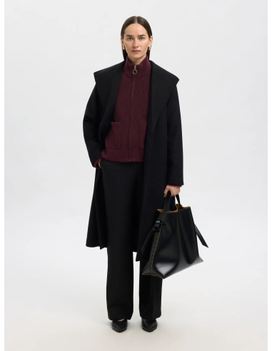 SELECTED - SIA RAS KNIT ZIPPER CARDIGAN SELECTED - SIA RAS KNIT ZIPPER CARDIGAN