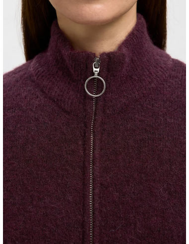 SELECTED - SIA RAS KNIT ZIPPER CARDIGAN SELECTED - SIA RAS KNIT ZIPPER CARDIGAN