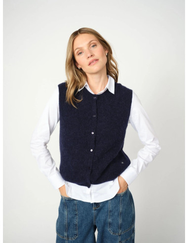 MOS MOSH - ALMINE THORA KNIT VEST MOS MOSH - ALMINE THORA KNIT VEST