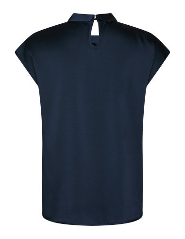 NEO NOIR - FLEUR DRAPY SATIN BLOUSE NEO NOIR - FLEUR DRAPY SATIN BLOUSE