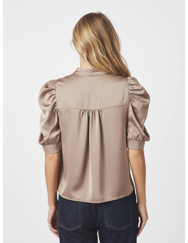 NEO NOIR - ROELLA HEAVY SATEEN BLOUSE NEO NOIR - ROELLA HEAVY SATEEN BLOUSE