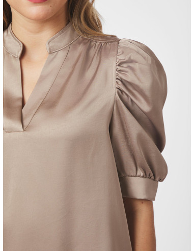 NEO NOIR - ROELLA HEAVY SATEEN BLOUSE NEO NOIR - ROELLA HEAVY SATEEN BLOUSE