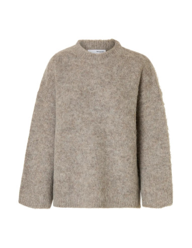 SELECTED - GABRIELLA LS KNIT NEW O-NECK SELECTED - GABRIELLA LS KNIT NEW O-NECK