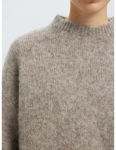 SELECTED - GABRIELLA LS KNIT NEW O-NECK SELECTED - GABRIELLA LS KNIT NEW O-NECK