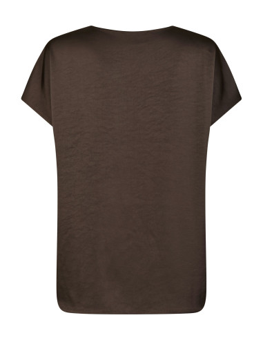 NEO NOIR - ANNABETH HEAVY SATEEN TEE NEO NOIR - ANNABETH HEAVY SATEEN TEE