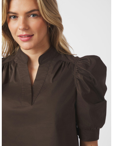 NEO NOIR - ROELLA POPLIN BLOUSE NEO NOIR - ROELLA POPLIN BLOUSE