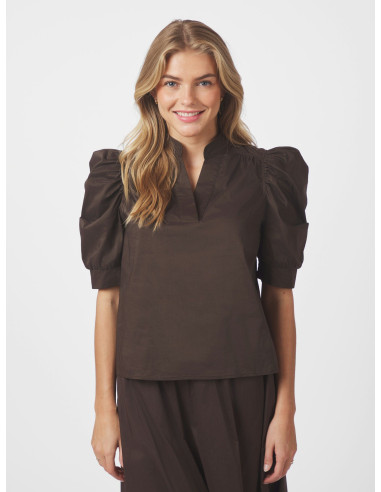 NEO NOIR - ROELLA POPLIN BLOUSE NEO NOIR - ROELLA POPLIN BLOUSE